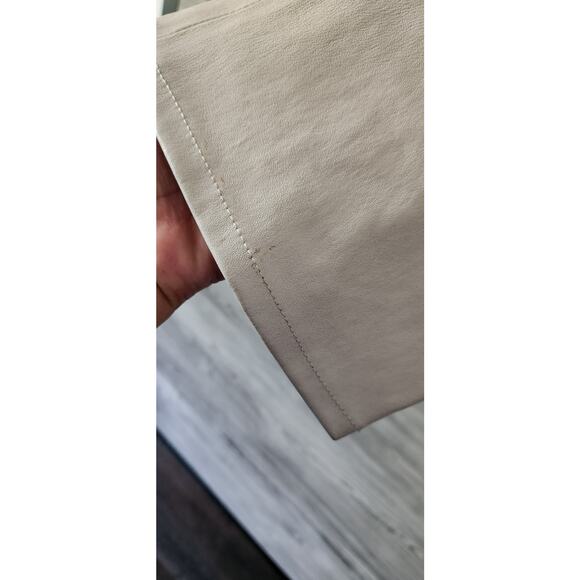 Ben Traverniti UNRAVEL PROJECT Ice Gray Leather Lace-Up Crop Pants Size 27 $2170 - Picture 5 of 8